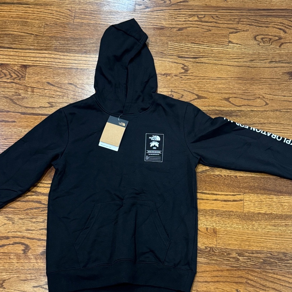 North Face New Boys Black Hoodie Sweater